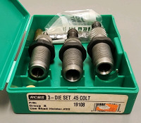 (3) Revolver RCBS Reloading Die Sets - .45 Colt, .44MG, .357MG - 4