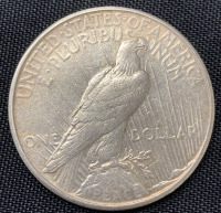 1923 Peace One Dollar - 2