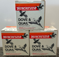 (3) Boxes Of Winchester Dove & Quail 20 Gauge 2-3/4” 8 Shot 7/8 Oz Shotgun Shells