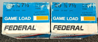 (2) Boxes Federal 20 Guage 2-3/4” 7/8 Oz 7-1/2 Shot Shotgun Shells - 2