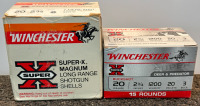 Winchester 20 Guage 2-3/4” 6 Shot 1-1/8 Oz Super-X Magnum Long Range Shells And Deer & Predator Buckshot w/ 1200 Velocity 20 Pellets & 3 Buck - 2