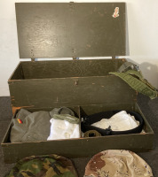 Military Foot Locker W/ Military Attire