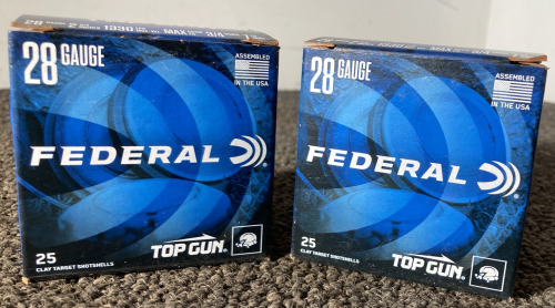 Federal Top Gun 28 Gauge 2-3/4” 1330fps MAX Dram Eq. 3/4 Ounce 7-1/2 Shot