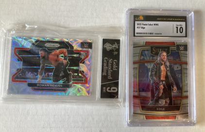 Graded WWE Cards - Edge & Roman Reigns