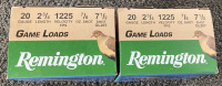 Remington Game Loads 25 Plastic Shotshells 20Gauge 2-1/4Length 1225Velocity FPS 7/8 Oz.Shot 7-1/2 Shot GL207 - 2