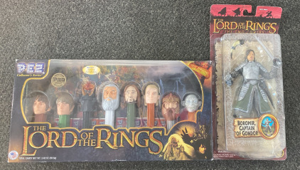 Lord of the Rings Boromir Action Figure & Pez Collection