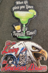 (2) Metal Signs - Tequila & American Eagle