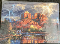 (2) Metal Signs - "Majesty of Freedom" & "Forging the Warrior Spirit" - 3