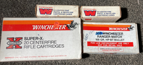 Winchester Rifle, Pistol, & Revolver Cartridges