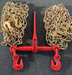Ratchet Type Load Binder w/ (2) Chains
