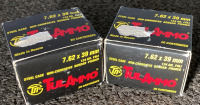 TulAmmo 7.62x39mm 122GR.FMJ