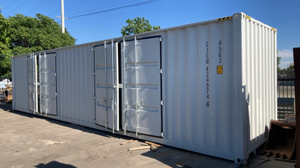 45' 3-DOOR SHIPPING CONTAINER - ONE TRIP!