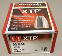 XTP .45Cal 185gr Bullet Tips, Bag Of (100) Unprimed .45 Shells - 3