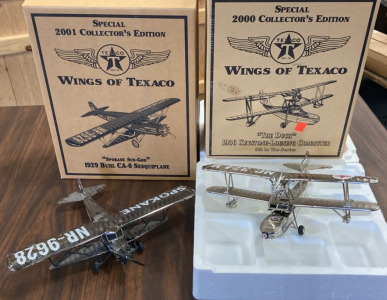 (2) Wings of Texaco Collectible Planes