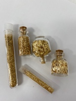 (5) Small Jars Of Gold Foil/Leaf