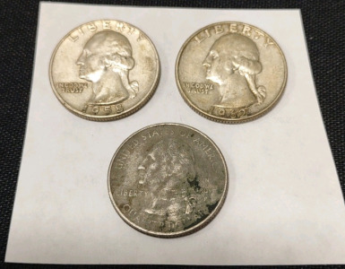 (3) Assorted Quarters from 1958 to 2000