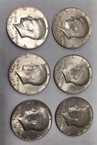(6) 1776&bull;1976 Kennedy Half-Dollars