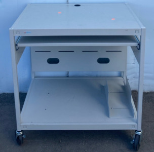 Aluminum Rolling Desk With Pull Out Keyboard Tray 32&rdquo;x24&rdquo;x33&rdquo;