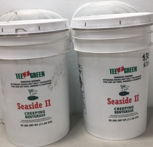 (2) 5 Gallon-Seaside 2 Tee Green Salt