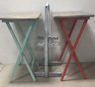 (2) Folding stand up Desk for kids w/holder