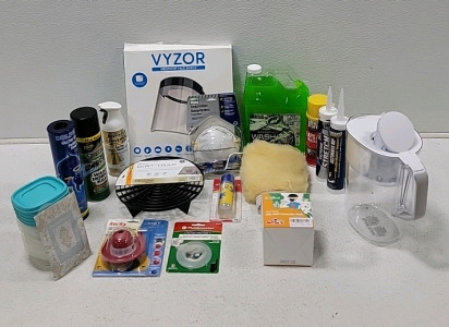 Turtlewax Hyper foam & Wax (with hand washer), assorted face masks, toilet repair items, Brita water purifier, mix and match Tupperware, rust proof spray paint and much more