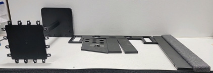 Fishing pole rack and fishing pole wall mount(with screws)