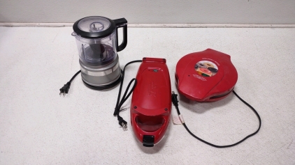 Red Copper 5-Min Chef, Mini Donut Maker & KitchenAid Chopper