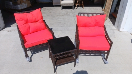 3 Piece Patio Furniture Set with Small Table (sp11)