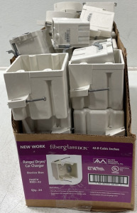 Allied Moulded New Work Range/ Dryer/ Car Charger Fiberglass Device Boxes