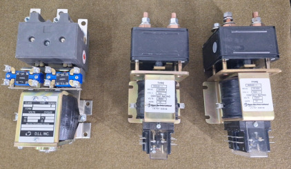 (3) EMD Locomotive Starting Contactors, (2) Vapor Bus International 36550201-11 & DLL, EMD 9575385