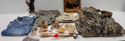 Native American Collectibles, Camo Clothes (2) Pair Of BlueJeans