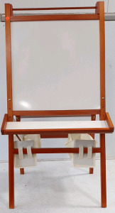 (1) Whiteboard / Chalkboard Easel Combo