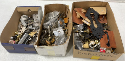 (3) Boxes Of Cabinet/Furniture Hardware