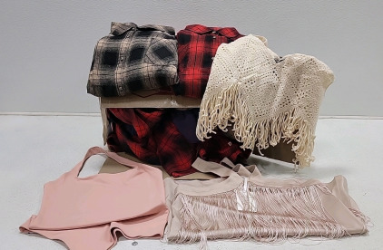 Unused assortment multi sized tops