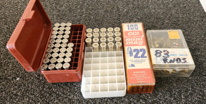 (35) .357 Rounds, (19) .45Auto Rounds, (183) .22LR Rounds