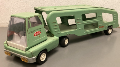 Antique Tonka Car Hauler Truck w/ Trailer