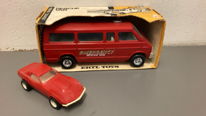 ERTLToys Emergency Rescue Van & Pontiac Toy