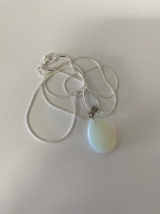 Opal Teardrop Gemstone Necklace