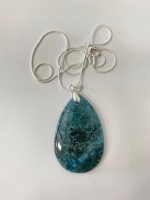 Blue Ocean Jasper Gemstone Necklace