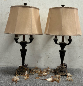 Beautiful Vintage Lamps, And Mini Dream Catchers