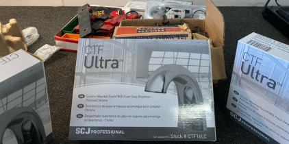 (4) Ultra Soap Dispensers, & Toy Train Set