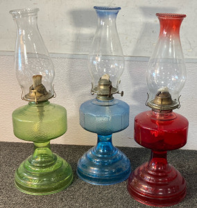 (3) Colored Lamps