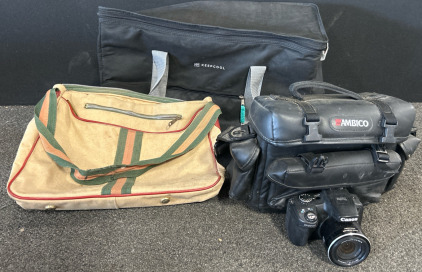 Canon Camera, Keepcool Bag, Purse