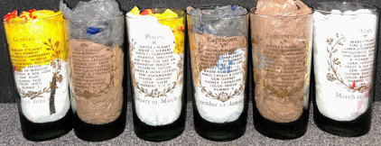 Zodiac Sign Glass Cups