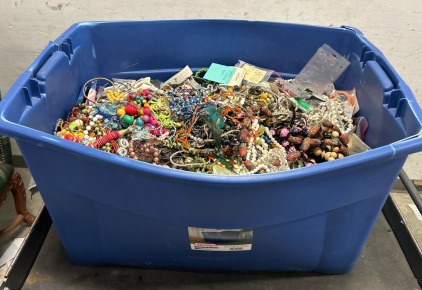 Gigantic 35-Gallon Tub Of Fashion Jewelry