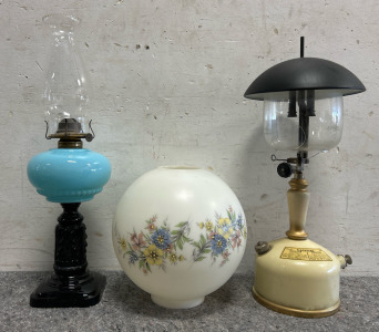 Antique Lamps & Glass Globe