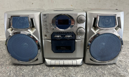 &ldquo;Vintage&rdquo; Boombox W/ CD Player, Cassette Player W/ Record, & Radio