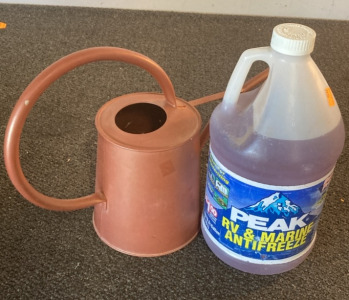 Watering can & RV Window Fluid