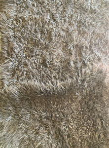 Two Medium Sized Fur Rugs