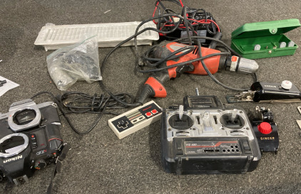 Electric Drill, Cameras, Nintendo Controller, Heat Vent Replacement, Super Charger & Singer Multipurpose Tool